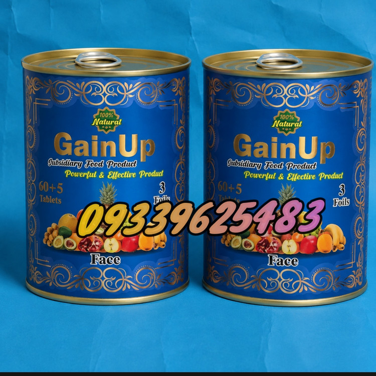 قرص چاقی صورت گین آپ میوهای(Gain Up)60تایی قوطی